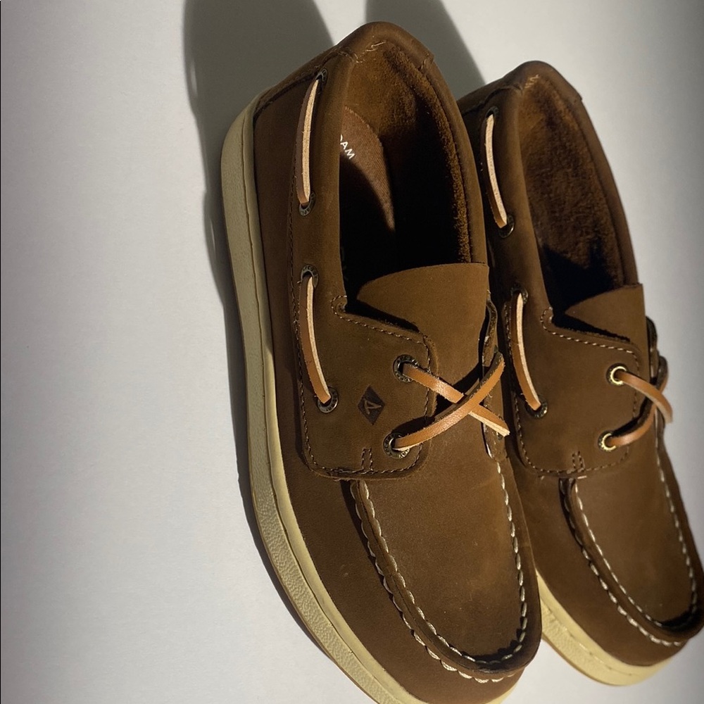 Brown Leather Boat Shoes